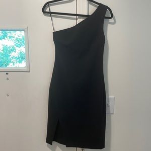 Black fitted dress